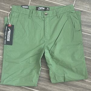 Mountain Khakis Men’s Green Flat Front Shorts